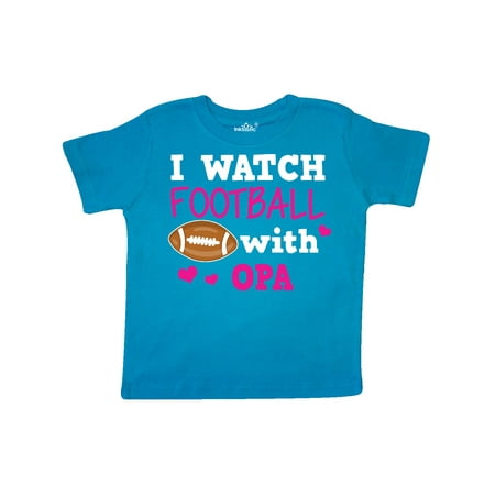 

Inktastic I Watch Football with My Opa Gift Toddler Toddler Girl T-Shirt