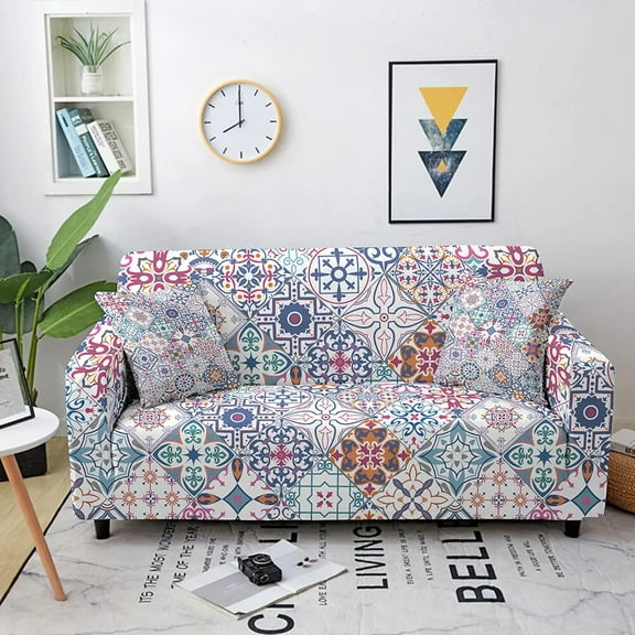 European Bohemian Style Sofa Cover with Elastic and Full Package Soft and Comfortable Universal Dustproof and Wrinkle Resistant