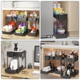 thumbnail image 6 of Tmtamye Under Sink Organizer, 2-Tier Adjustable Pull-Out Drawer Storage Rack, 3-Pack, Black, 6 of 9