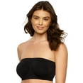 thumbnail image 2 of Paramour by Felina | Body Smooth Seamless Underwire Bandeau Bra (Black, Small), 2 of 6