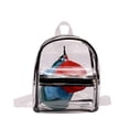 thumbnail image 2 of Fashion Lady Transparent Jelly Candy Color Built-In Wallet Backpack 4 Piece Set, 2 of 6