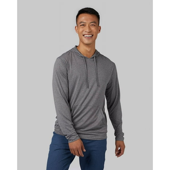 MEN'S COOL LONG SLEEVE HOODED T-SHIRT