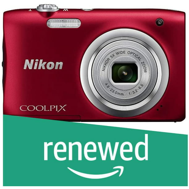 A100 20MP Digital Camera (Red) (Renewed) - Walmart.com