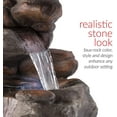 thumbnail image 3 of Alpine Corporation 4-Tier Rock Water Outdoor Electric Fountain with LED Lights, 3 of 12