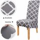 thumbnail image 3 of Transforme sus sillas de comedor, juego de 4 fundas para sillas grises, tejido elástico de primera calidad para una fácil instalación y protección reutilizable, 3 of 4
