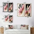 thumbnail image 4 of Designart "Hyperrealistic Gerbera Daisy Blooms III" Gerbera Framed Wall Art Set Of 2 - Pink Floral Framed Canvas Set For Living Room Decor, 4 of 7