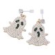 thumbnail image 1 of par de pendientes decorativos con diamantes de imitación para mujer, pendientes colgantes de fantasma, accesorios de joyería para citas para niñas (dorado) Sincero Electrónica, 1 of 1