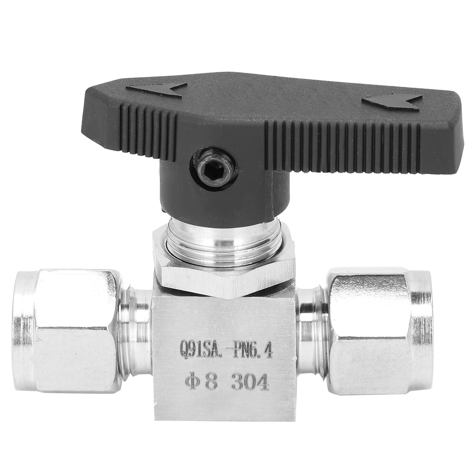 304 Stainless Steel Valve Ф8 Smooth Delicate Tightness SS‑44S6 Needle Valve 930Psi for Automobile And Shipbuilding Industry Water Gas Oil 