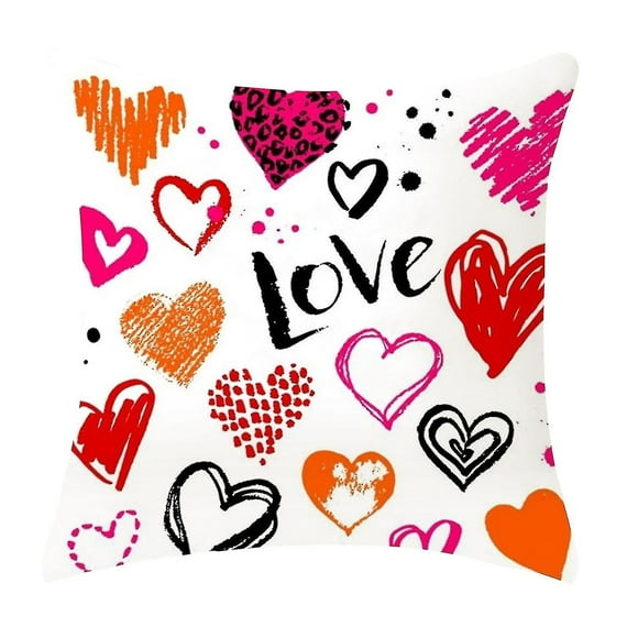 Valentine's Ornaments Faceless Doll Pillow Covers Santa Claus Pattern