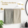 thumbnail image 2 of Oro Cepillado Juego de 5 Piezas para Baño, Toallero de Acero Inoxidable , Kit de Accesorios de Baño de 24 Pulgadas para Montaje en Pared, 2 of 7