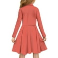 thumbnail image 3 of DISNIMO Axolotl Dress for Girls School Dresses for Girls 13-14 Years Old Kids Midi Dress Girls Long Sleeve Beach Dress Kids Clothes Dresses for Children Skater Dress Girl Midi Dress Fall Swing Dress, 3 of 7