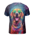 thumbnail image 2 of Hippie Rhodesian Ridgeback Portrait oil painting Watercolor Tie-dye Vintage All Over Print 3D Shirt Unisex Merch Ridgebacks Dog Lover Gifts - 00015, 2 of 6