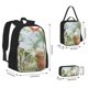 thumbnail image 2 of Balery Watercolor African Animals Wildlife Mochila escolar 3 en 1 para niños: mochila resistente con lonchera térmica y estuche para lápices. Mochila escolar para niños y niñas., 2 of 7