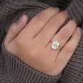 thumbnail image 3 of Cora Jewellery 4CT Oval Moissanite Engagemet Ring For Women, 10K Rose Gold, 10 US, 3 of 6