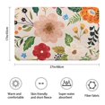 thumbnail image 3 of Bright Pioneer Flower Bathroom Rugs Mat,Non Slip Microfiber Bathroom Rug,Rubber Backing,Soft Bathroom Mats for Bathroom Floor,Tub and Shower,17x27in(43x68cm), 3 of 5