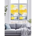 thumbnail image 4 of Non-Adhesive Static Cling Window Tint, Yellow Grey Ombre Window Privacy Film Frosted, Oil Painting Modern Abstract Art Insulated Windows Frosted Films for Living room, 35.4 x 78.7 Inches, 4 of 9