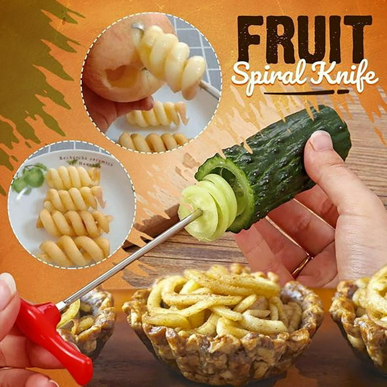 Vegetables Spiral Knife Carving Tool Potato Carrot Cucumber Salad Chopper  Manual Spiral Screw Slicer Cutter - Temu