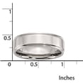 thumbnail image 5 of Stainless Steel Ridged Edge 7mm Polished Band, Available in Multiple Sizes, 5 of 9