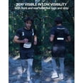 thumbnail image 4 of Hydration Running Vest with 500ml Soft Flask, Lightweight Reflective Backpack for Marathon Trail Run, Adjustable Chest Straps, 3 Colors, 4 of 9