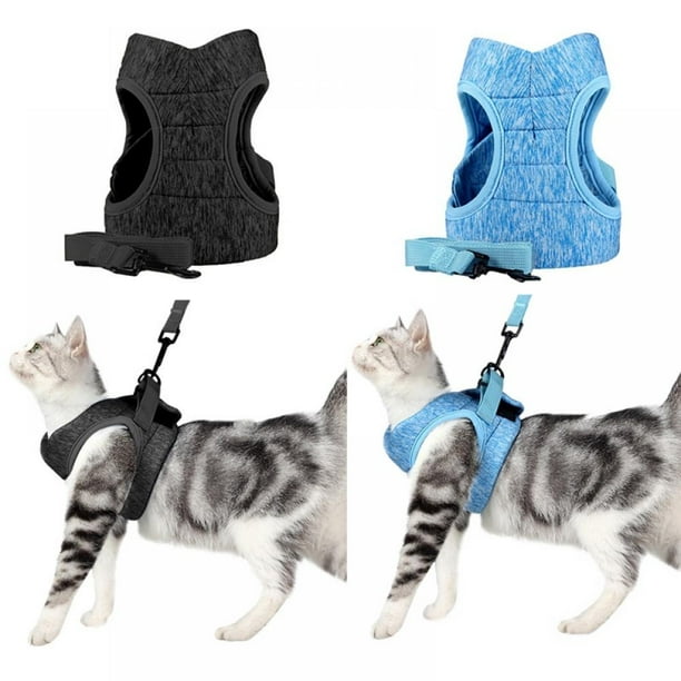 Escape Proof Cat Walking Harness Adjustable Vest Harnesses for Cats