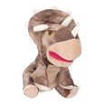 thumbnail image 4 of Marioneta de mano de animal, marioneta de mano de peluche, juguete de peluche suave y lindo con boca abierta y móvil, café, 25cm, 4 of 9