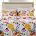 thumbnail image 3 of Global Trends Wildflower Contemporary 100% Cotton Pillow Sham, White, King 20x36-inch, 3 of 3