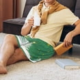 thumbnail image 5 of Sikiie Christmas Green Mens Pajama Shorts, Lightweight Lounge Pant with Pockets Soft Sleep Pj Shorts for Men3X-Large, 5 of 6