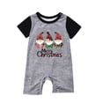 thumbnail image 2 of Odeerbi Christmas Pajamas for Family Plaid Holiday Short Sleeve Family Christmas Pajamas Matching Sets Infant Fashion Plaid Print Tops Pants Sleepwear Xmas Family Matching PJs Set Green, 2 of 4
