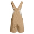thumbnail image 6 of Overall Shorts for Men Stretchy Solid Color Romper Work Jumpsuits Khaki XXXL, 6 of 6