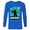 Navy, variant on Marvel Guardians of the Galaxy Volume 3 Rocket Space Icon - Long Sleeve T-Shirt for Men - Customized-Black