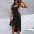 thumbnail image 4 of Vestido Sin Mangas, Vestido Con Tirantes En La Cintura, Ajustado, Elegante, Elegante, Midi, Cintura Alta Para Citas, Compras Para Fiestas De Vacaciones ANGGREK Otros, 4 of 8