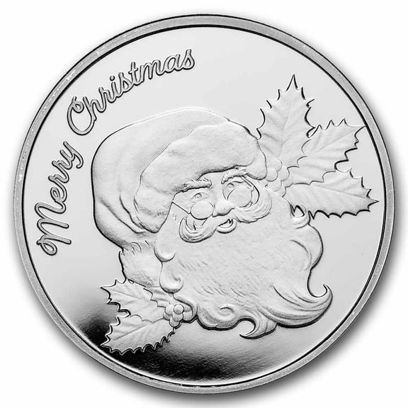 1 oz Silver Round - Santa