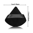 thumbnail image 2 of 10 piezas de borlas de polvo puro triangulares para maquillaje suave, borlas para polvos sueltos, polvos minerales, polvos corporales, herramienta de maquillaje, 2 of 5