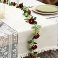 thumbnail image 4 of Flowers Green Vines and Champagne Roses Arrangement for Wedding Party Home Fireplace, 4 of 6