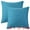 Blue, variant on Unique Bargains Solid Indoor Outdoor Linen Decorative Throw Pillow Cover (2 Count) Beige 16" x 16"