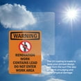 thumbnail image 5 of Renovation Work Contains With Symbol OSHA WARNING Vinyl Decal Label 24 Inch x 18 Inch - 10 Pack, 5 of 6