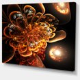thumbnail image 2 of Art Numérique Fleur Fractale Orange Foncé - Impression sur Toile Florale, 2 of 3