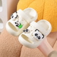 thumbnail image 2 of kpoplk Kids Cloud Slides Boys Girls Pillow Slippers – Slip-On Slide Sandals, Summer Beach Pool Shoes, Indoor and Outdoor(White,5.5), 2 of 8