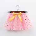 thumbnail image 3 of MEZZALL Kids Girls Holiday Party Ballet Skirts Dot Prints Tulle Dance Skirt Leisure Toddler Dailywear, Pink, 6-8 Years, 3 of 5