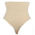 thumbnail image 2 of Maynos Fashion Solid Color Ladies And Women's Waist Seamless Body Shaping Hip Shaping Body Thong Underwear, S-3XL Nude, 2 of 7