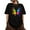 Black-1, variant on Fashion Forward Womens Butterfly Graphic Tee Shirt Short Sleeve Crew Neck Colorful Stylish Tops Black S-5XL