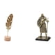 thumbnail image 1 of Escultura de hoja de metal, estatua de hoja, arte decorativo, figura de hoja con base, material único de resina de hierro, adecuada para sala de estar, 1 of 8