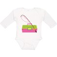 thumbnail image 3 of Inktastic Fishing Tackle Girls Girls Long Sleeve Baby Bodysuit, 3 of 5