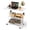 White, variant on KLSMYHOKI Storage Portable Adjustable Height Desk, 32 Inch Rustic Rolling Computer Desk for Home Office Small Study Spaces