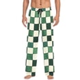 thumbnail image 7 of FORMRS Mens Pajama Pants with Pockets Sleepwear Lounge Bottoms Sizes S-2XL, Green and White Plaid Pattern, 7 of 7