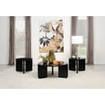 thumbnail image 2 of Cordova 3-piece Solid Wood Coffee and End Table Set Black, 2 of 10