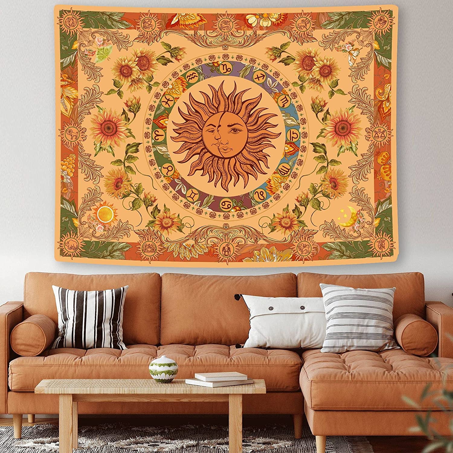 51 Media Boho Mandala Floral Tapestry Vintage Bohemian Indian