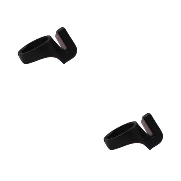 Yuarrent Anillo rebanador de hilo de coser, accesorios portátiles de repuesto para rebanador Negro 2Conjunto