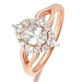 thumbnail image 2 of 14K Rose Gold Oval Moissanite Classic Engagement Ring for Women, 2 of 5