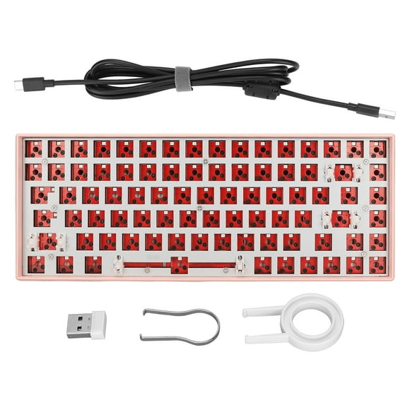 Custom Mechanical Keyboard Kit,84 Key Mechanical Keyboard Key Mechanical Keyboard DIY Kit Mechanical Keyboard DIY Kit Time-Tested Durability
